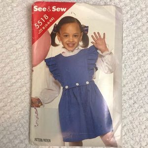 See & Sew Pattern Children’s Jumper & Blouse 5518